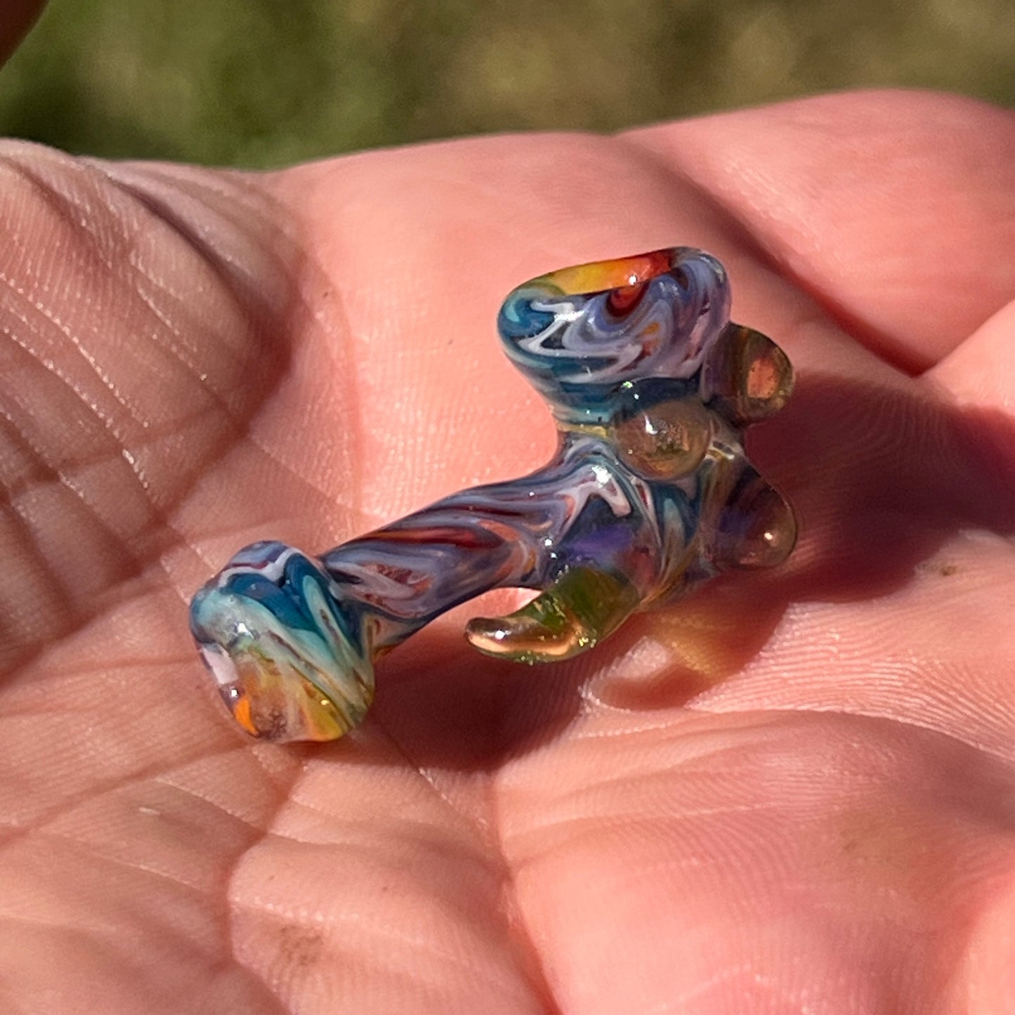 Heady functional miniature fully worked glass Sherlock with UV
