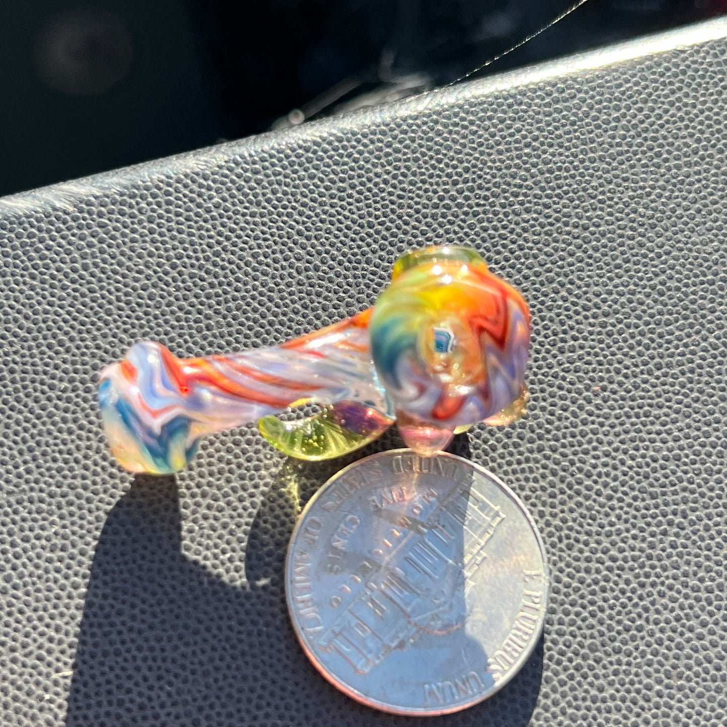 Heady functional miniature fully worked glass Sherlock with UV