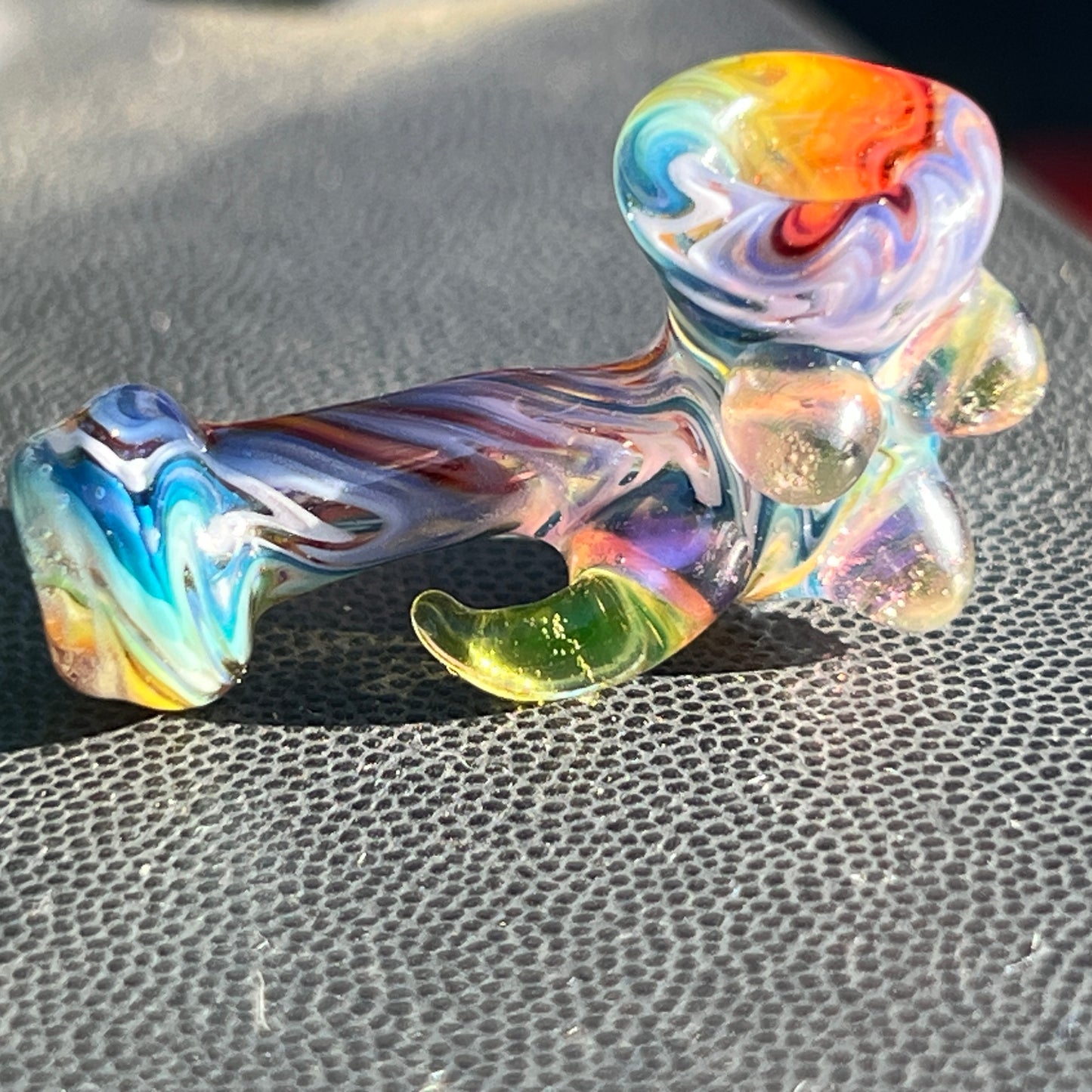 Heady functional miniature fully worked glass Sherlock with UV