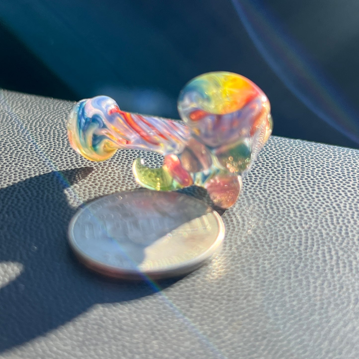 Heady functional miniature fully worked glass Sherlock with UV