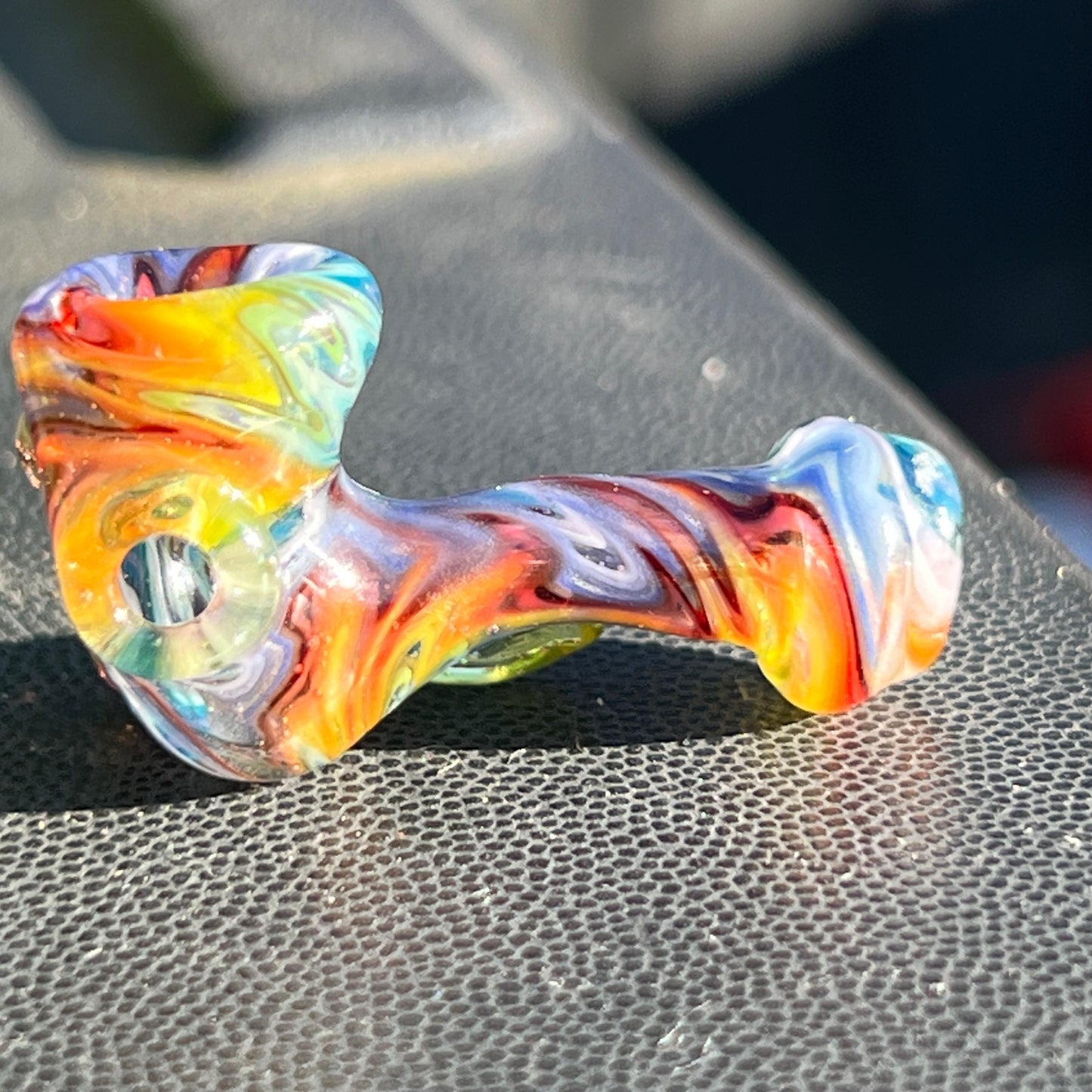 Heady functional miniature fully worked glass Sherlock with UV