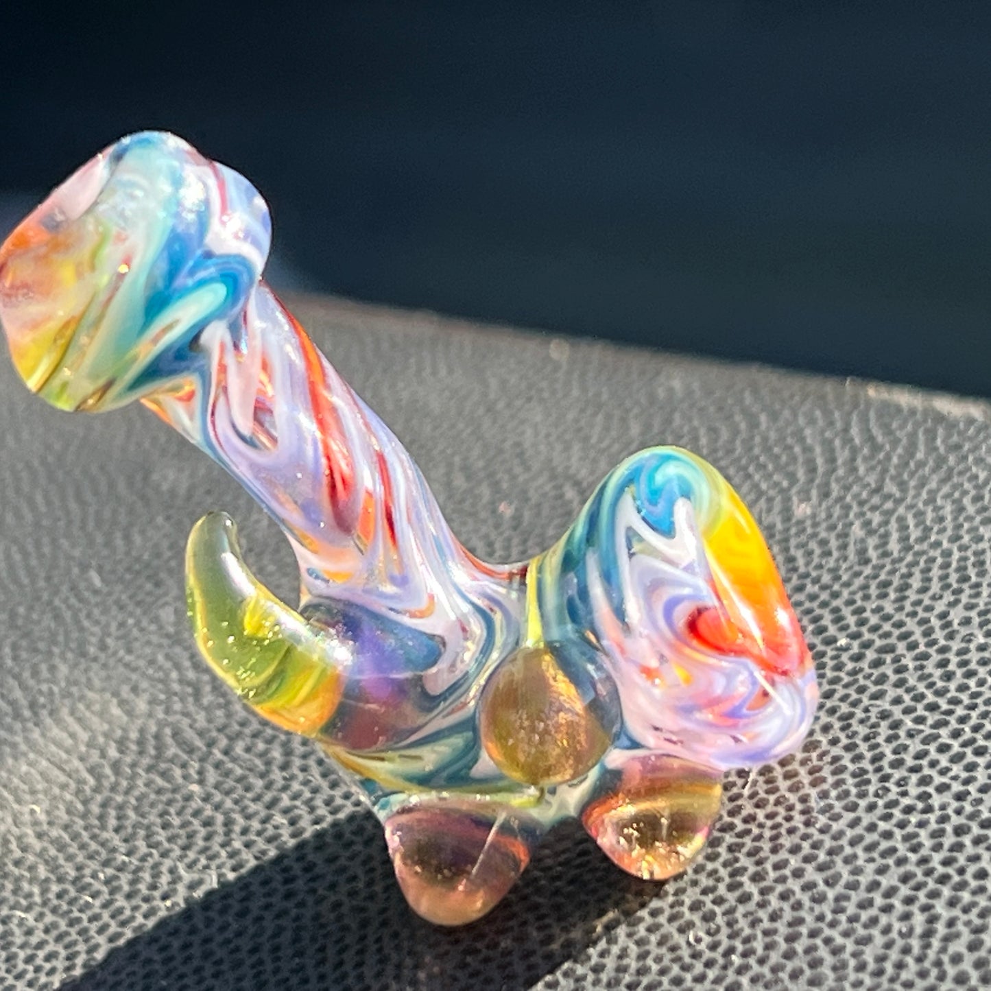Heady functional miniature fully worked glass Sherlock with UV