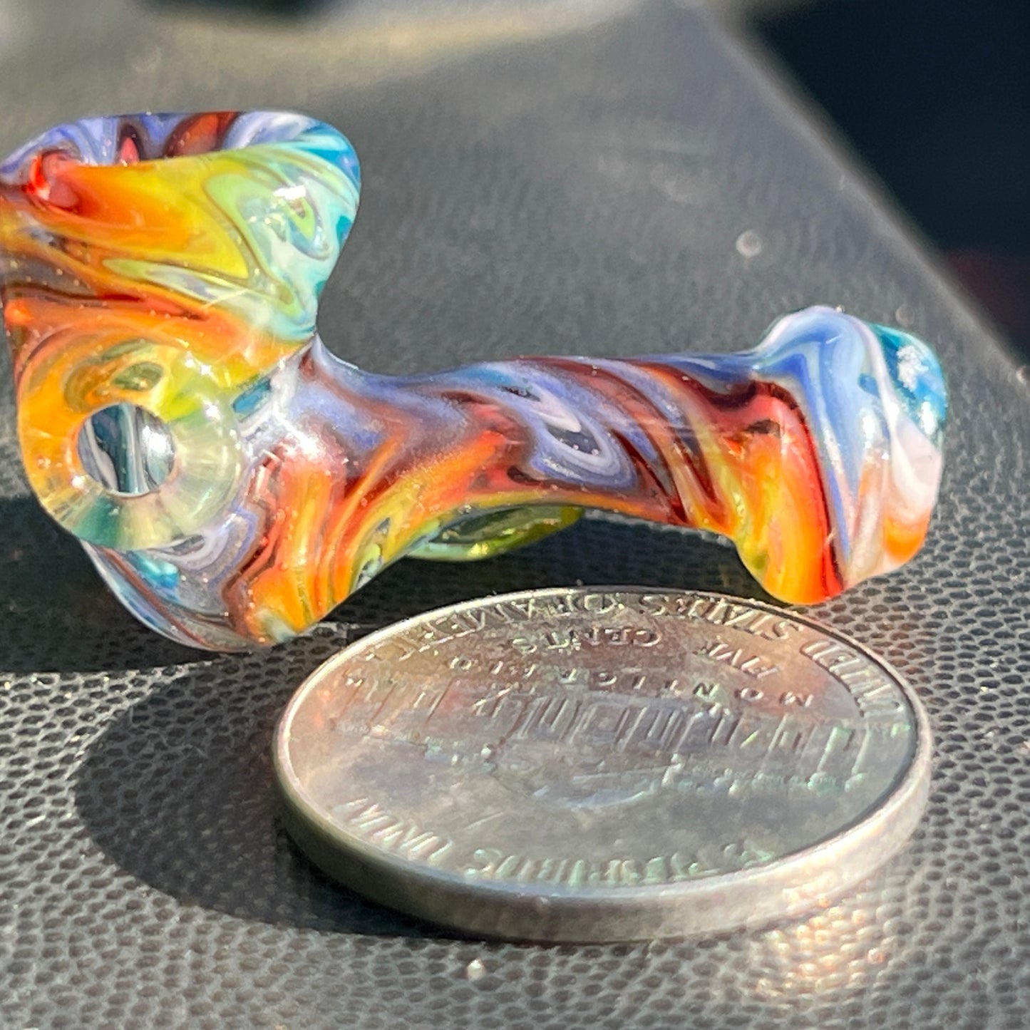 Heady functional miniature fully worked glass Sherlock with UV