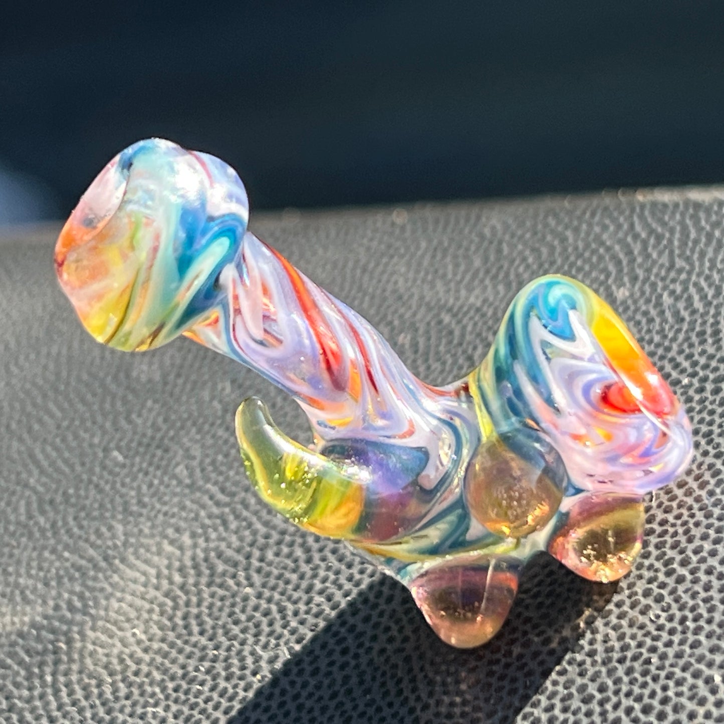 Heady functional miniature fully worked glass Sherlock with UV