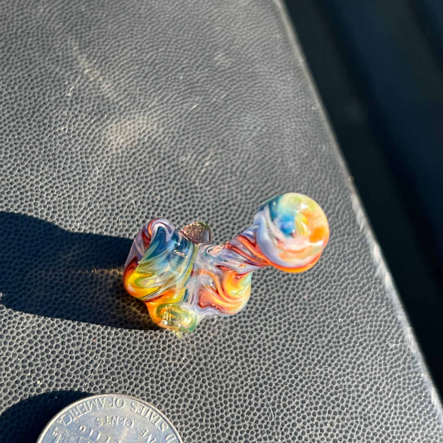 Heady functional miniature fully worked glass Sherlock with UV