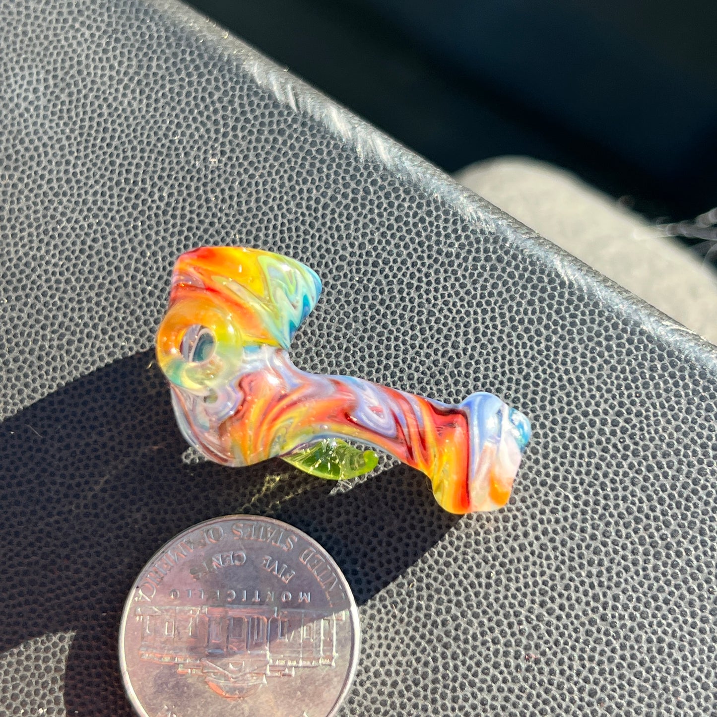 Heady functional miniature fully worked glass Sherlock with UV