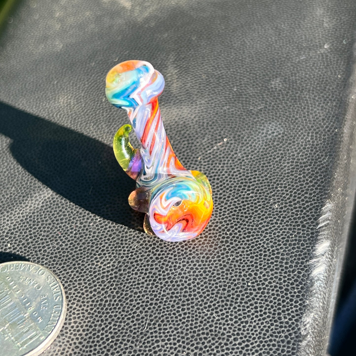 Heady functional miniature fully worked glass Sherlock with UV
