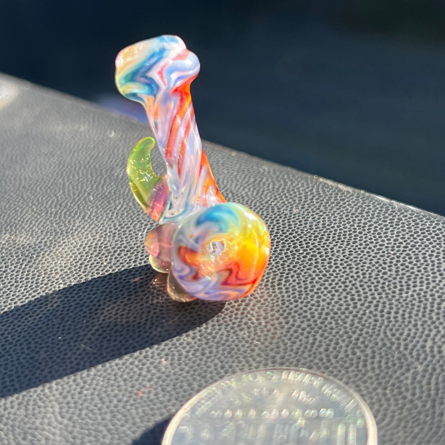 Heady functional miniature fully worked glass Sherlock with UV
