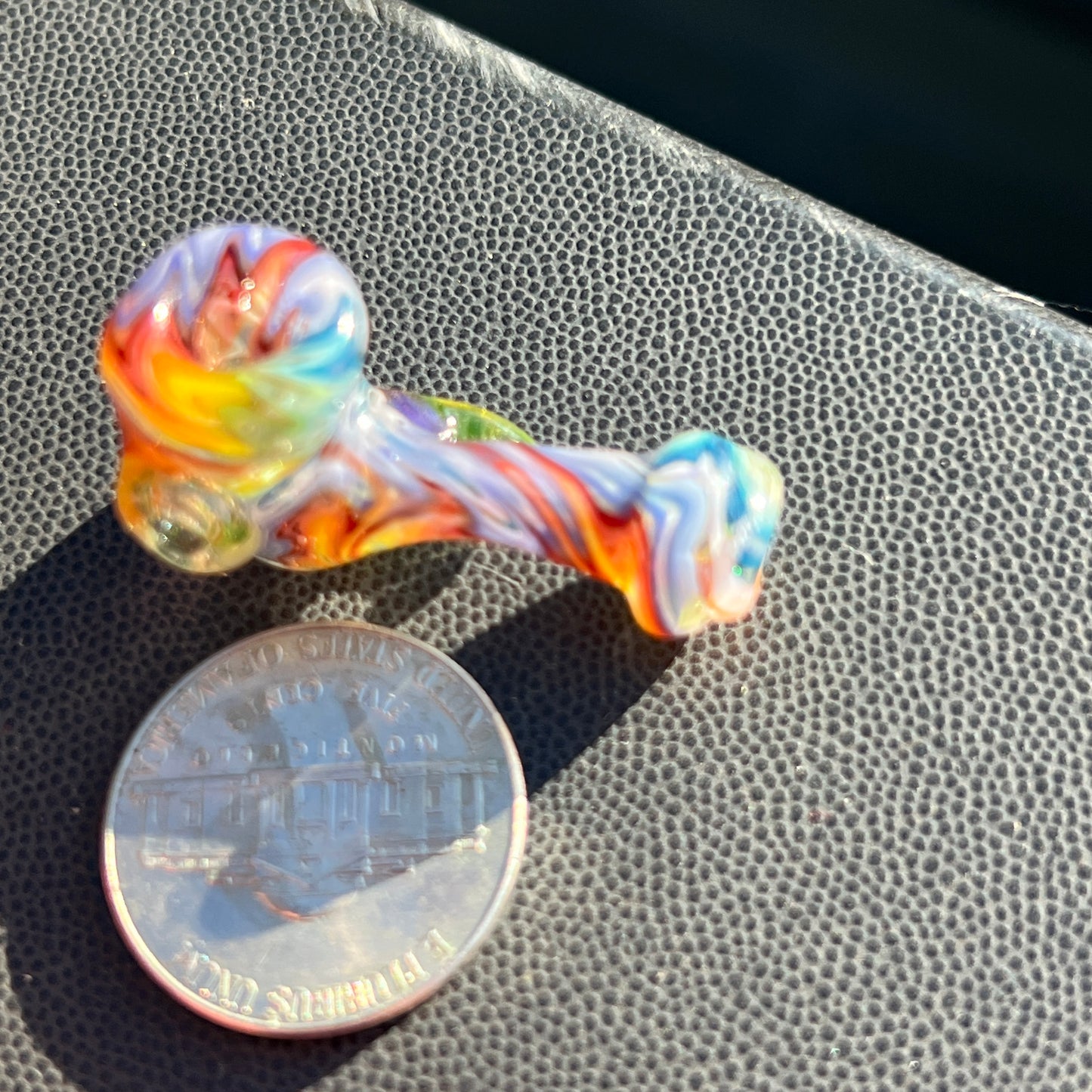 Heady functional miniature fully worked glass Sherlock with UV
