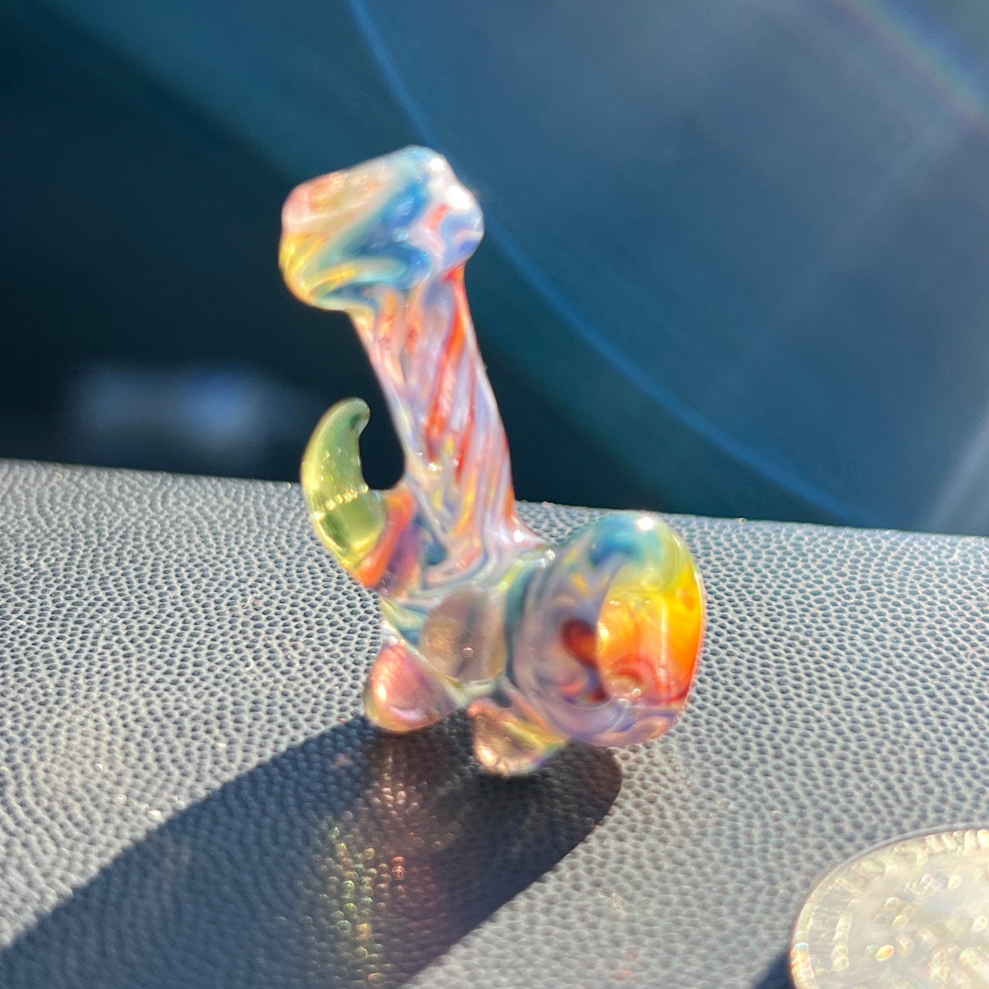 Heady functional miniature fully worked glass Sherlock with UV