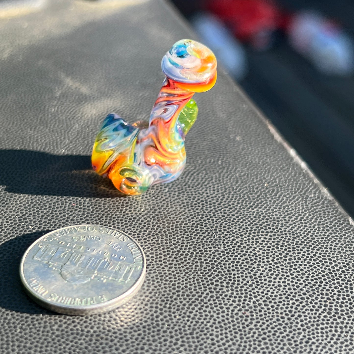 Heady functional miniature fully worked glass Sherlock with UV
