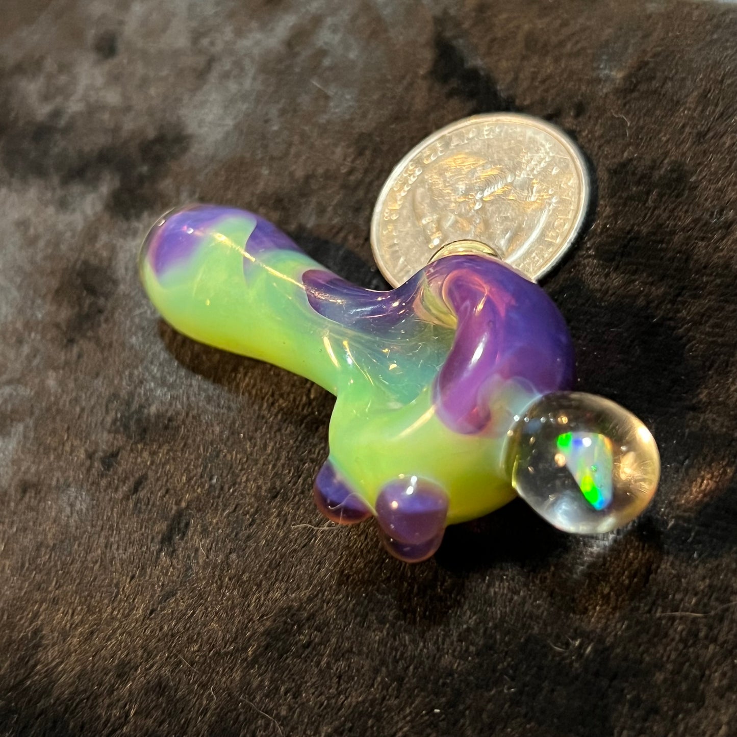 Small two tone spoon pipe