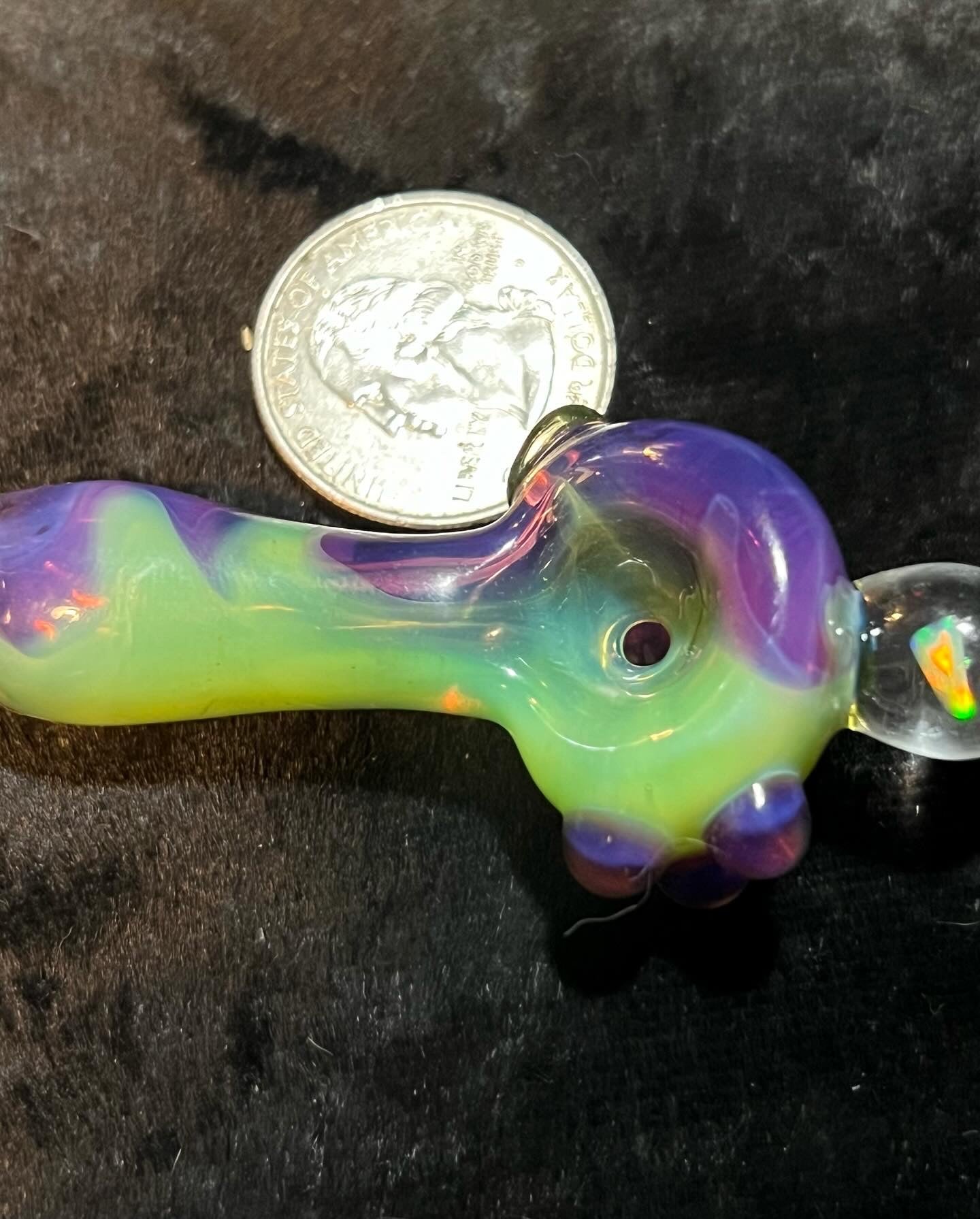 Small two tone spoon pipe