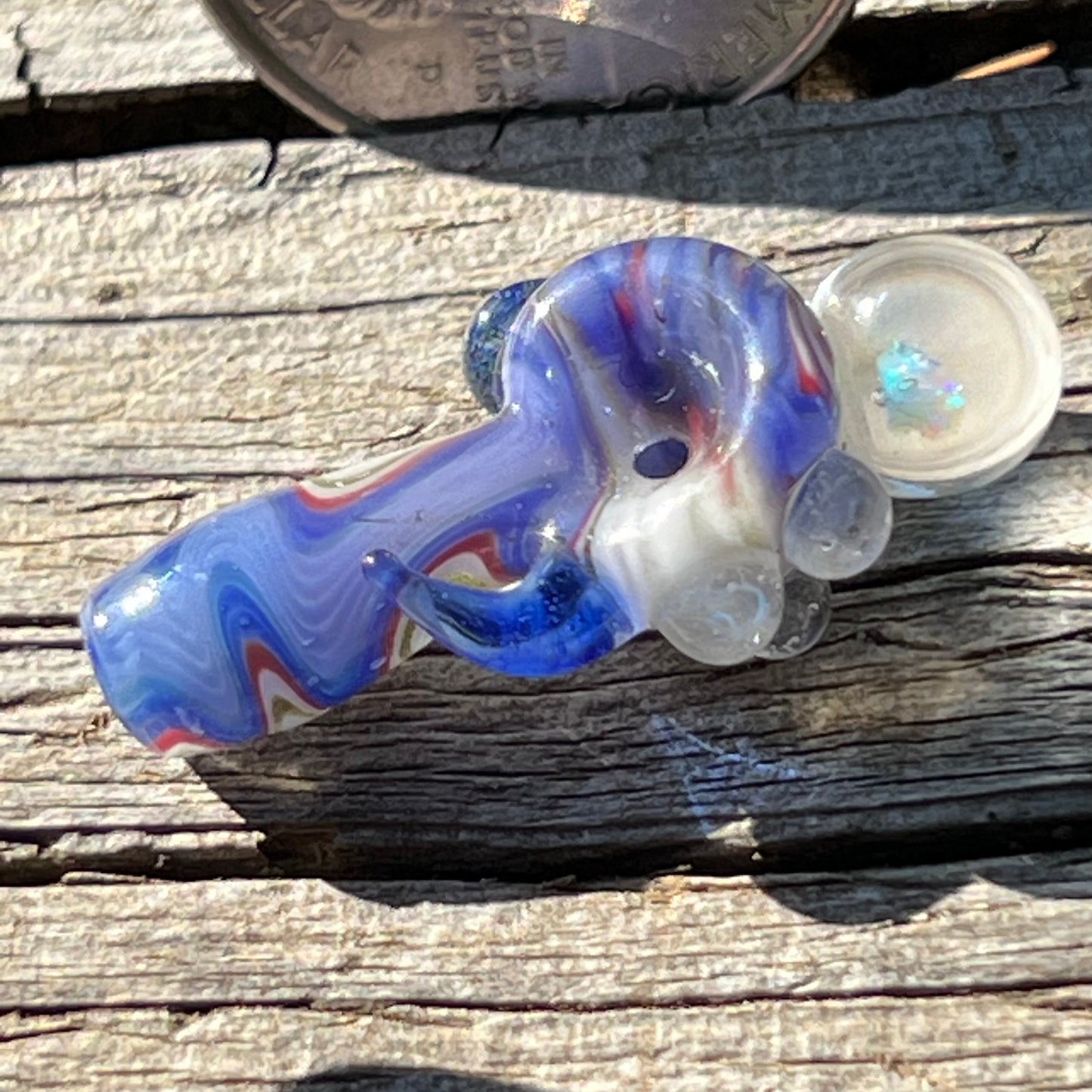 Miniature wig wag spoon with Opal