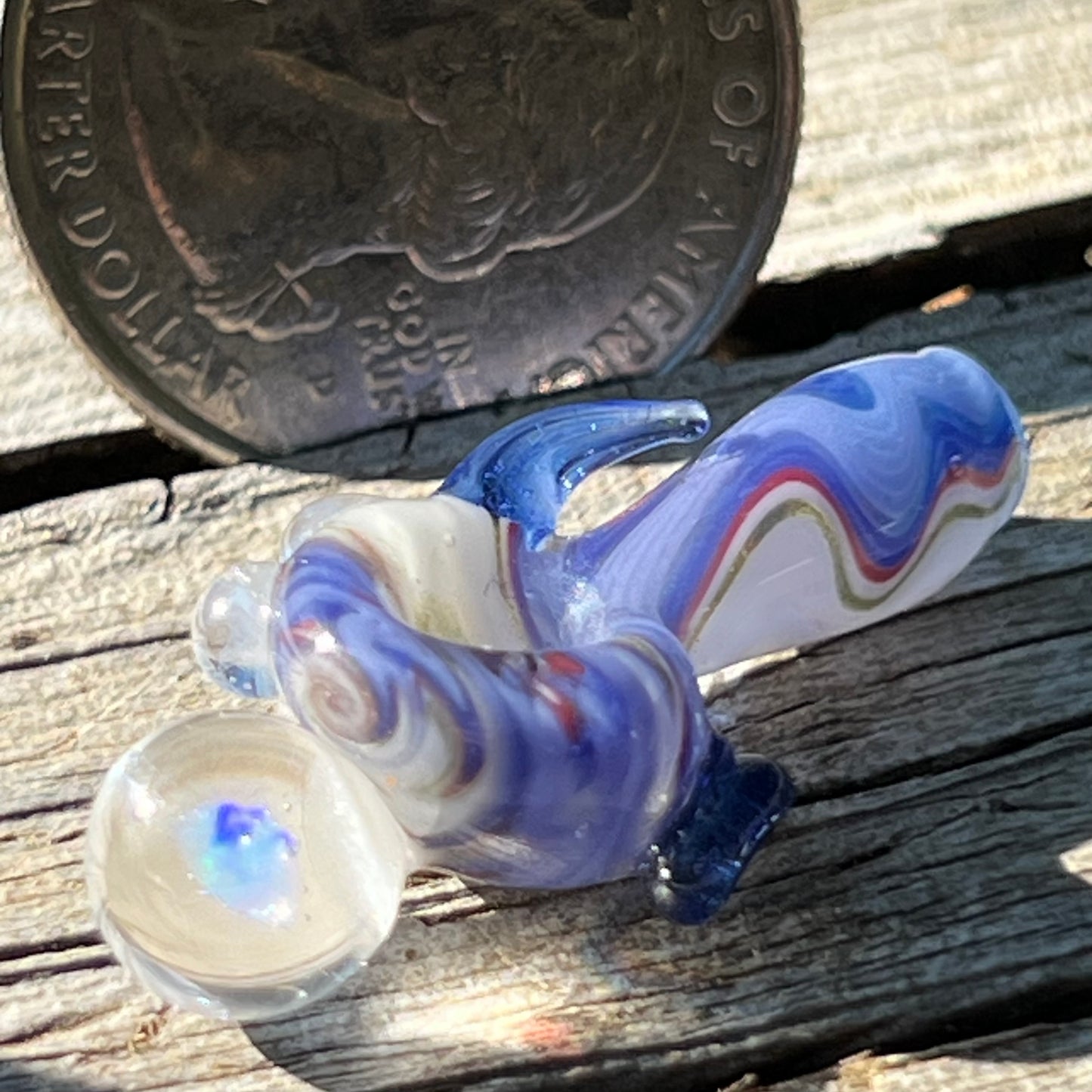 Miniature wig wag spoon with Opal