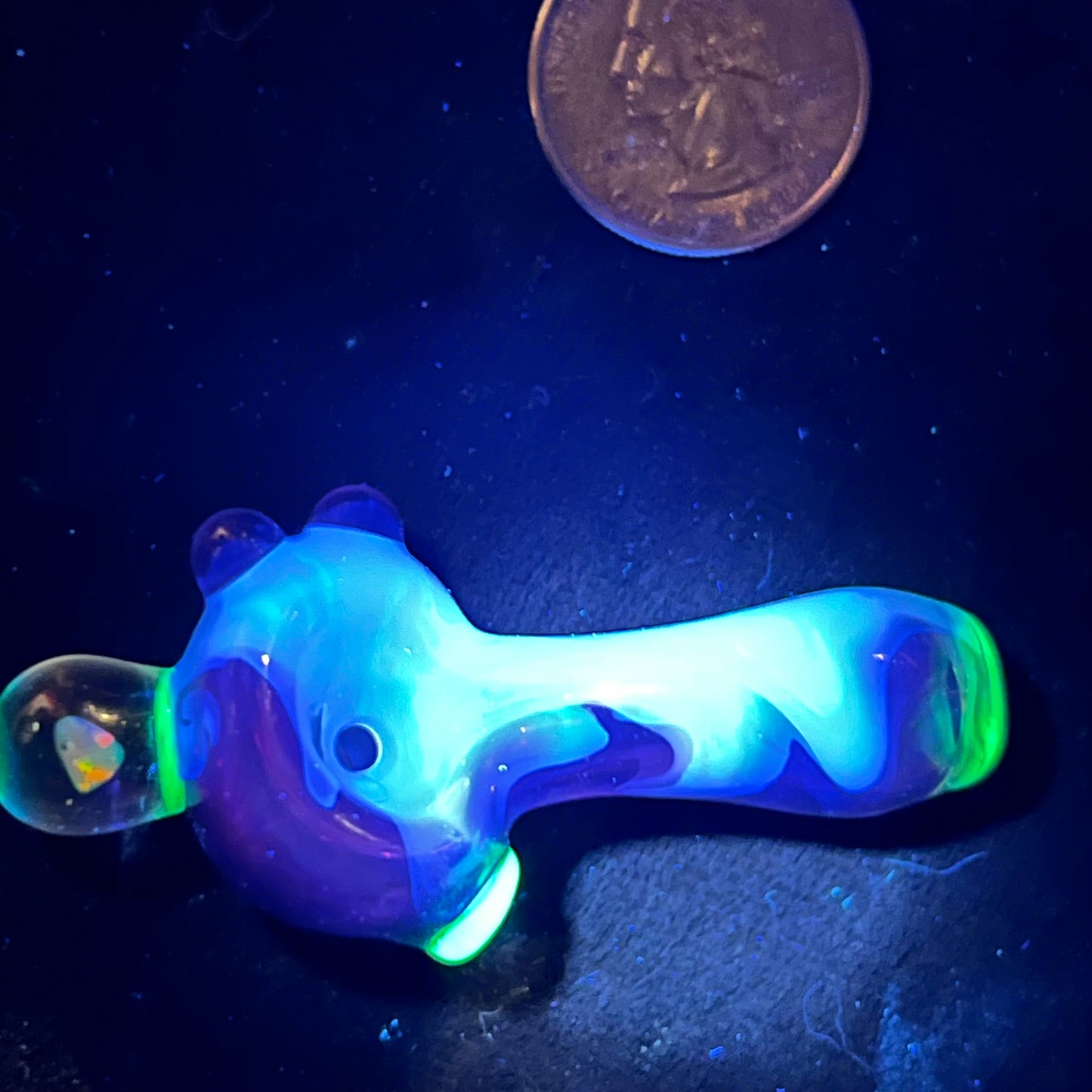 Small two tone spoon pipe