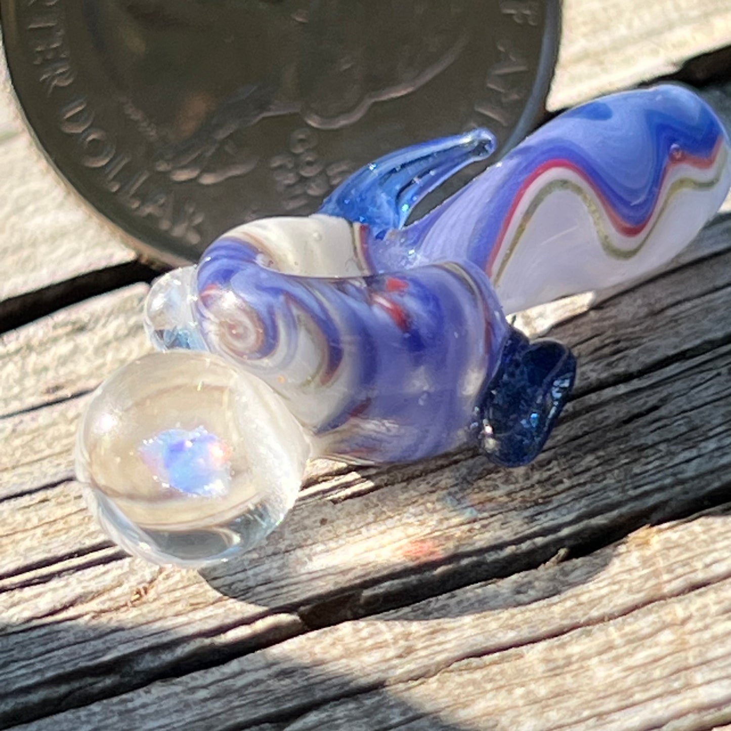 Miniature wig wag spoon with Opal