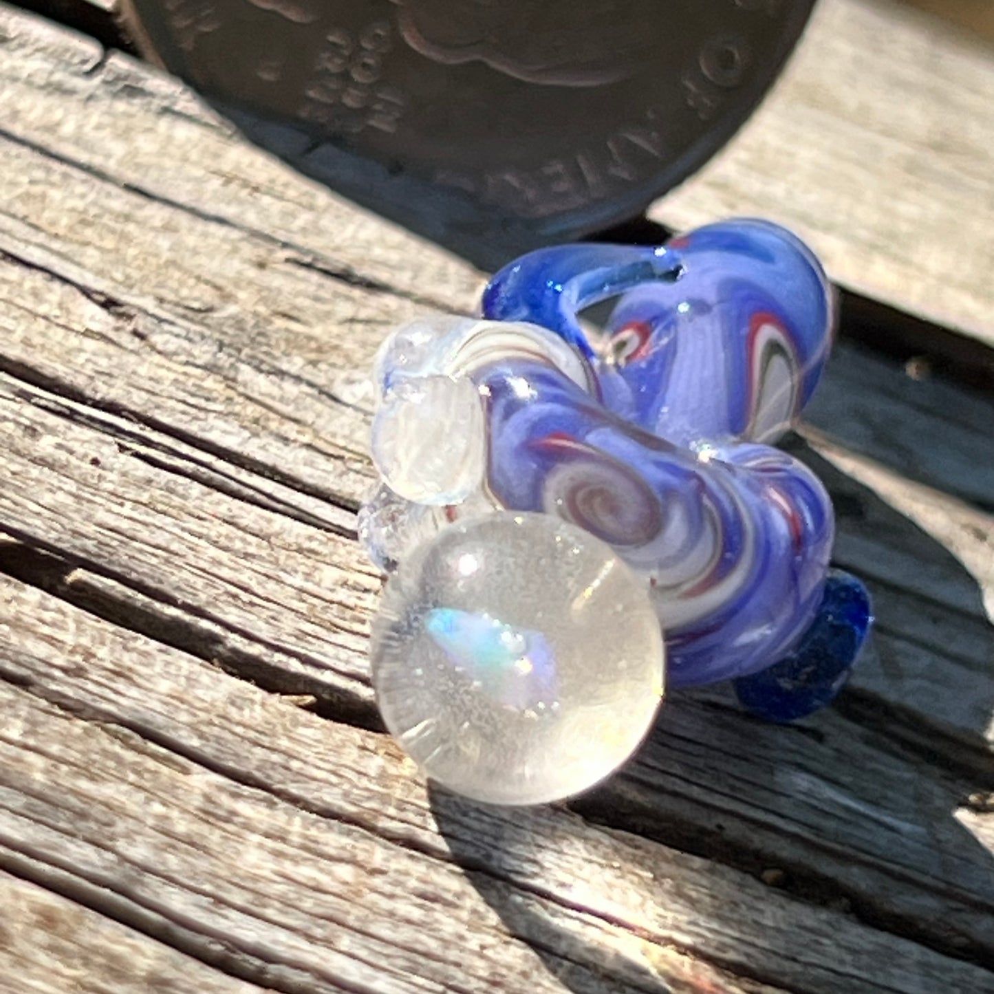 Miniature wig wag spoon with Opal