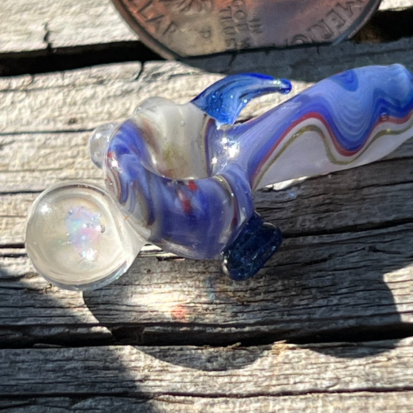 Miniature wig wag spoon with Opal